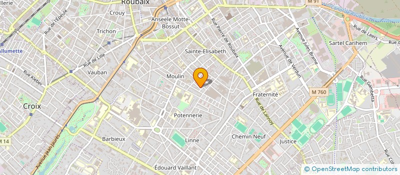 localisation de l'entreprise MONSIEUR MATTHIEU POURRE à ROUBAIX