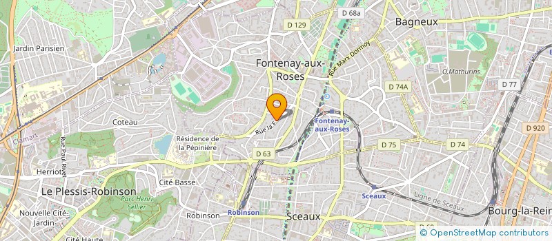 localisation de l'entreprise MONSIEUR MATTHIEU QUENNET à FONTENAY-AUX-ROSES