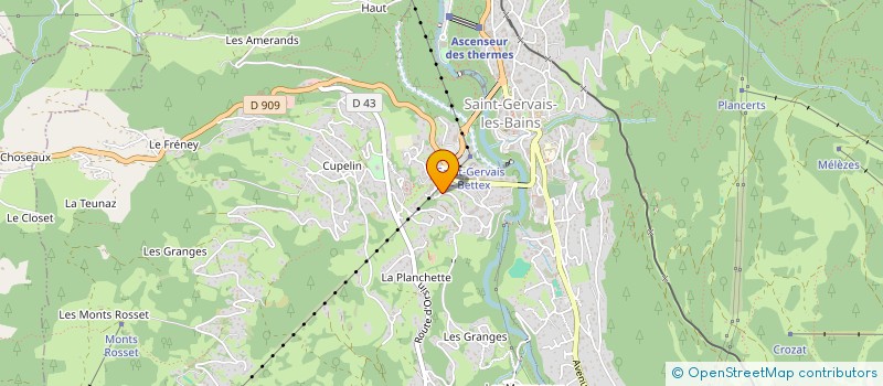 localisation de l'entreprise MONSIEUR MATTHIEU RAMEAU  SAINT-GERVAIS-LES-BAINS