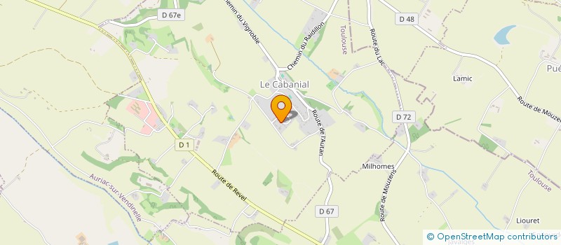 localisation de l'entreprise MONSIEUR MATTHIEU RANVIER  LE CABANIAL
