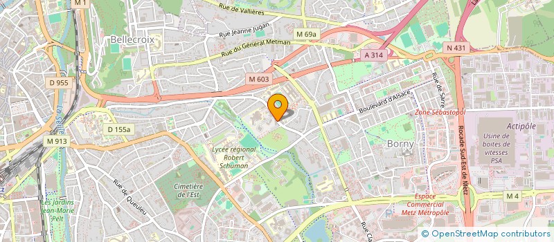 localisation de l'entreprise MONSIEUR MATTHIEU RAWINSKI  METZ