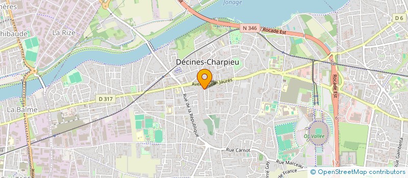 localisation de l'entreprise MONSIEUR MATTHIEU REMONNAY  DECINES-CHARPIEU