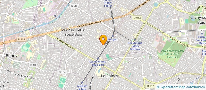 localisation de l'entreprise MONSIEUR MATTHIEU RENAUDIN  LES PAVILLONS-SOUS-BOIS