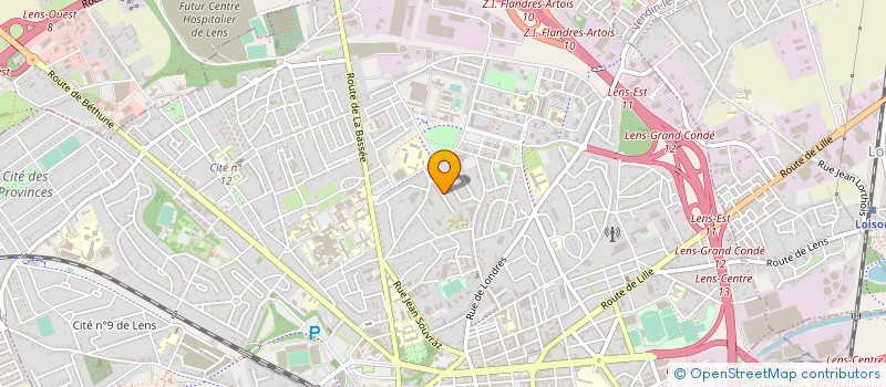 localisation de l'entreprise MONSIEUR MATTHIEU RENAUX  LENS