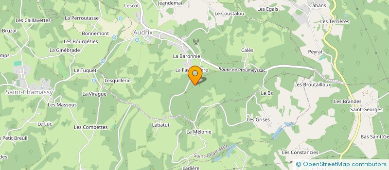 localisation de l'entreprise MONSIEUR MATTHIEU RIAUDEL  AUDRIX