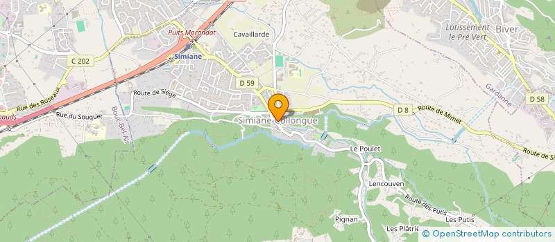localisation de l'entreprise MONSIEUR MATTHIEU RIBAULT  SIMIANE-COLLONGUE