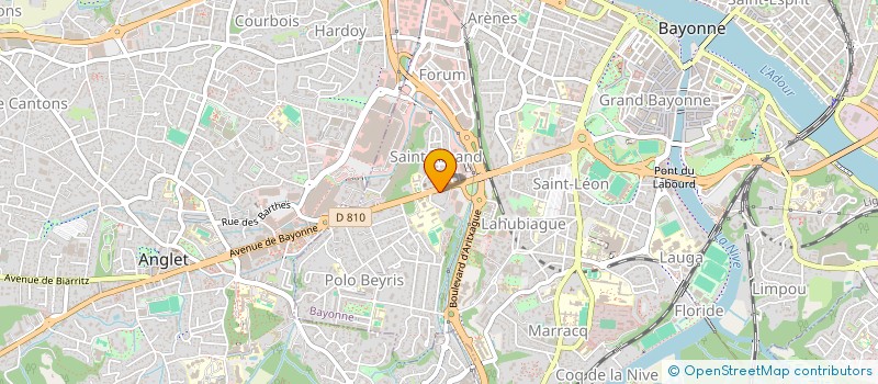 localisation de l'entreprise MONSIEUR MATTHIEU RIGAUD à BAYONNE