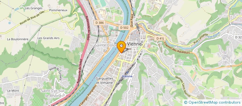 localisation de l'entreprise MONSIEUR MATTHIEU ROBARDEY à VIENNE