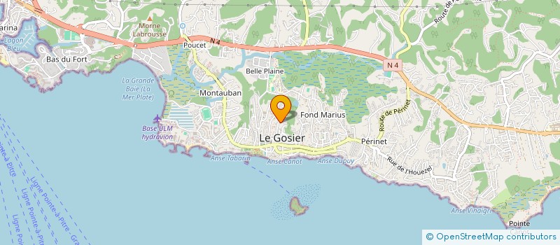 localisation de l'entreprise MONSIEUR MATTHIEU ROBELIN  LE GOSIER