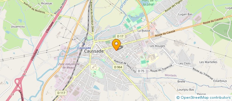 localisation de l'entreprise MONSIEUR MATTHIEU ROBERTIES  CAUSSADE