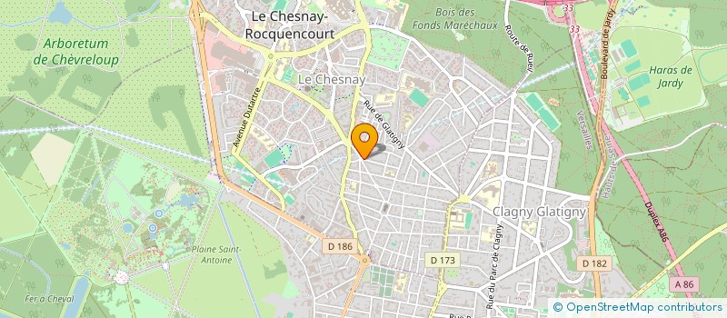 localisation de l'entreprise MONSIEUR MATTHIEU ROCHETTE  LE CHESNAY-ROCQUENCOURT