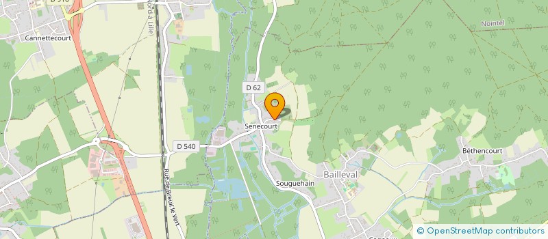 localisation de l'entreprise MONSIEUR MATTHIEU ROGER  BAILLEVAL