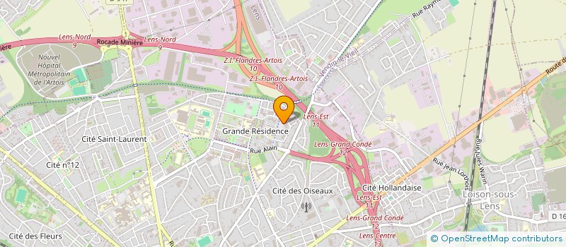 localisation de l'entreprise MONSIEUR MATTHIEU ROGER  LENS