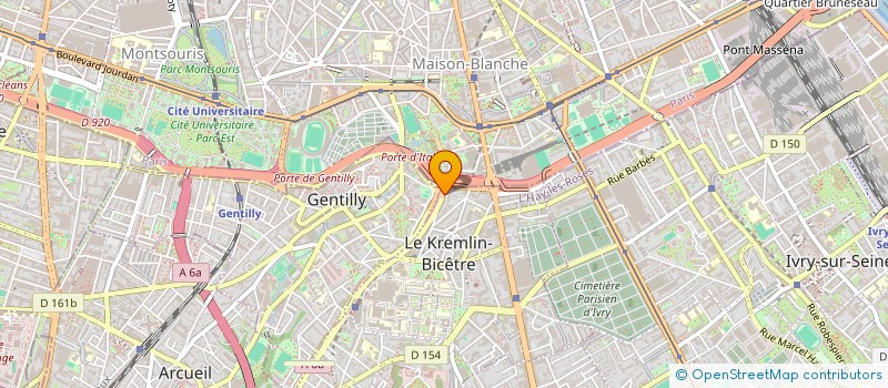 localisation de l'entreprise MONSIEUR MATTHIEU RONDEAU à LE KREMLIN-BICETRE