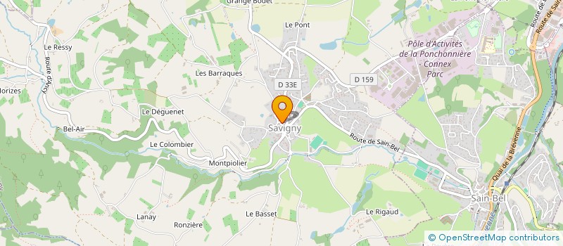 localisation de l'entreprise MONSIEUR MATTHIEU ROSSI  SAVIGNY