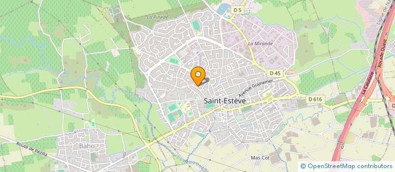 localisation de l'entreprise MONSIEUR MATTHIEU ROUANE  SAINT-ESTEVE