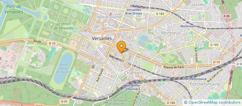 localisation de l'entreprise MONSIEUR MATTHIEU ROUDIER à VERSAILLES