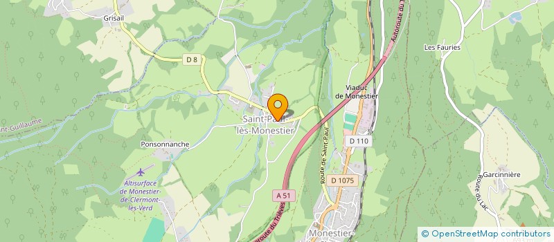 localisation de l'entreprise MONSIEUR MATTHIEU ROUTABOUL  SAINT-PAUL-LES-MONESTIER