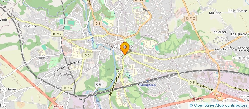 localisation de l'entreprise MONSIEUR MATTHIEU RUBEN N'DONGO  GUINGAMP