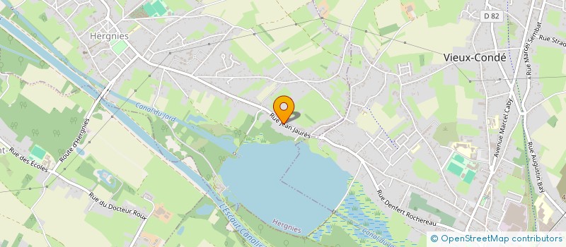 localisation de l'entreprise MONSIEUR MATTHIEU RUCHE  HERGNIES