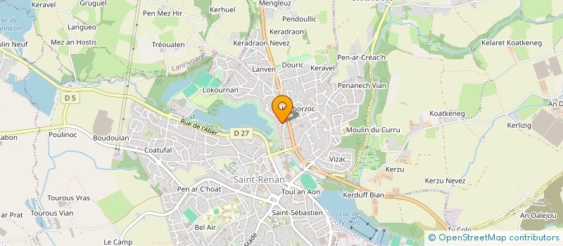 localisation de l'entreprise MONSIEUR MATTHIEU RUELEN  SAINT-RENAN