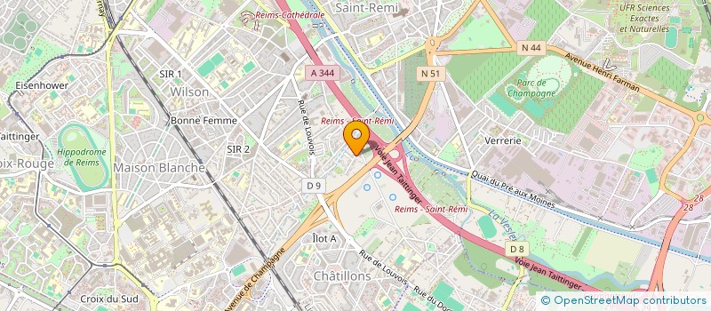 localisation de l'entreprise MONSIEUR MATTHIEU SAINTVOIRIN  REIMS