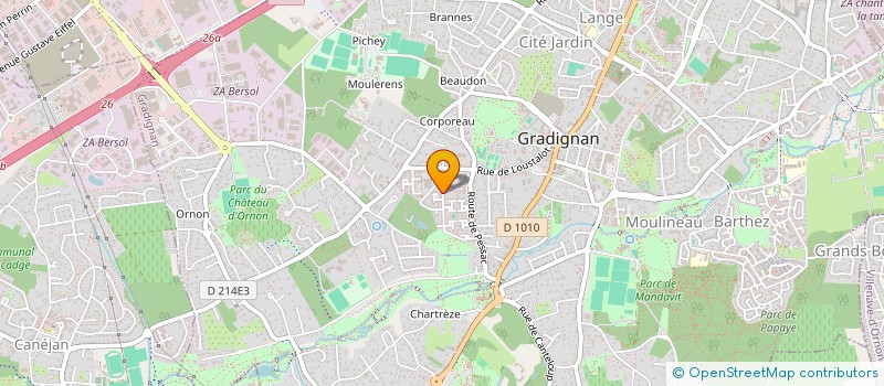 localisation de l'entreprise MONSIEUR MATTHIEU SALESSE  GRADIGNAN