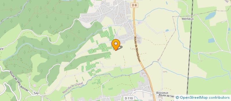 localisation de l'entreprise MONSIEUR MATTHIEU SANTONI  MARCILLY-LE-CHATEL