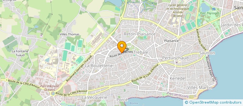 localisation de l'entreprise MONSIEUR MATTHIEU SAUDUBRAY  SAINT-NAZAIRE