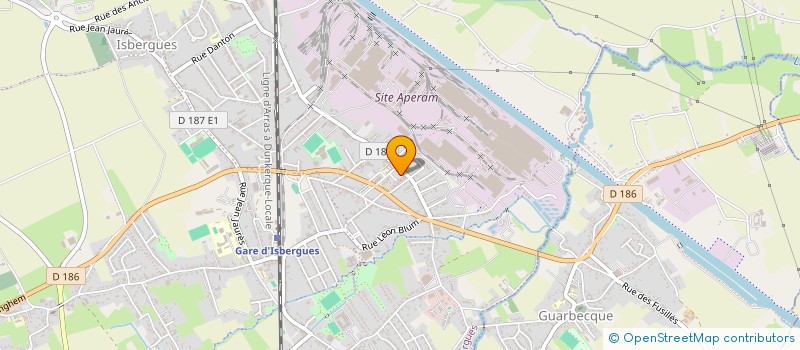 localisation de l'entreprise MONSIEUR MATTHIEU SCARABIN  ISBERGUES