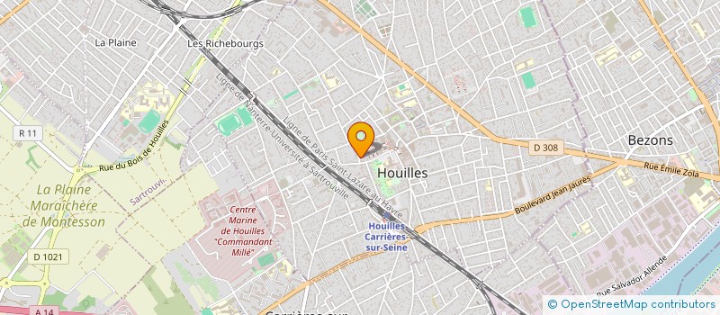 localisation de l'entreprise MONSIEUR MATTHIEU SCHOULLER  HOUILLES