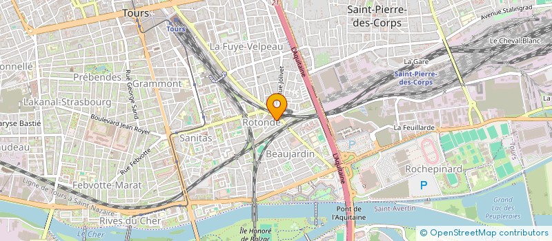 localisation de l'entreprise MONSIEUR MATTHIEU SEVERIN  TOURS