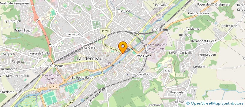 localisation de l'entreprise MONSIEUR MATTHIEU SIMON  LANDERNEAU