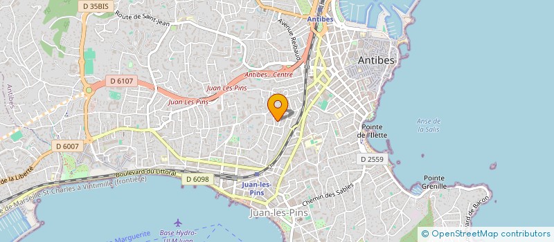 localisation de l'entreprise MONSIEUR MATTHIEU SOLOGNE à ANTIBES