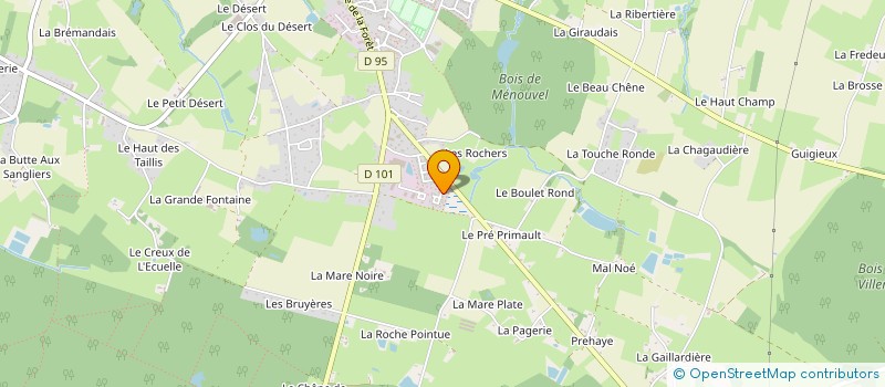 localisation de l'entreprise MONSIEUR MATTHIEU SOURDIN  LA BOUEXIERE