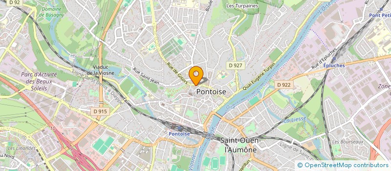 localisation de l'entreprise MONSIEUR MATTHIEU SUN  PONTOISE