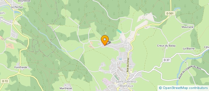 localisation de l'entreprise MONSIEUR MATTHIEU TARDY  SAINT-GENEST-MALIFAUX