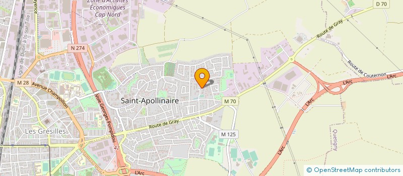 localisation de l'entreprise MONSIEUR MATTHIEU TARLET  SAINT-APOLLINAIRE