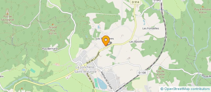 localisation de l'entreprise MONSIEUR MATTHIEU TETREL  LA JONCHERE-SAINT-MAURICE