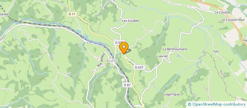 localisation de l'entreprise MONSIEUR MATTHIEU THERON  AUZITS