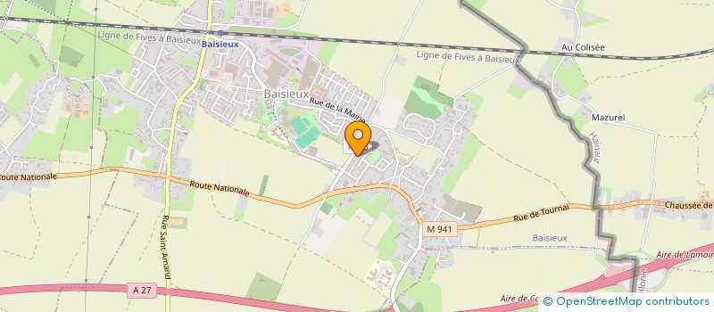 localisation de l'entreprise MONSIEUR MATTHIEU THERY  BAISIEUX