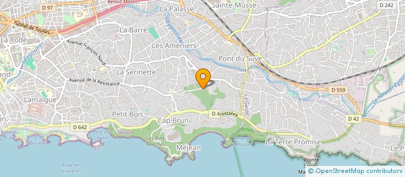 localisation de l'entreprise MONSIEUR MATTHIEU THERY  TOULON