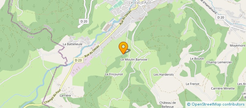 localisation de l'entreprise MONSIEUR MATTHIEU THIERY à LE VAL-D'AJOL