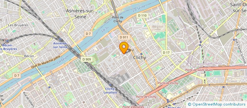 localisation de l'entreprise MONSIEUR MATTHIEU THIZY à CLICHY