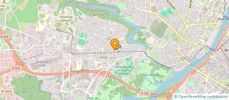 localisation de l'entreprise MONSIEUR MATTHIEU TONIUTTI à ANGERS