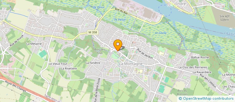 localisation de l'entreprise MONSIEUR MATTHIEU TOUGERON  LA MONTAGNE