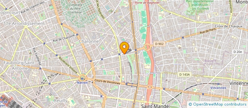 localisation de l'entreprise MONSIEUR MATTHIEU TOURNAIRE  MONTREUIL