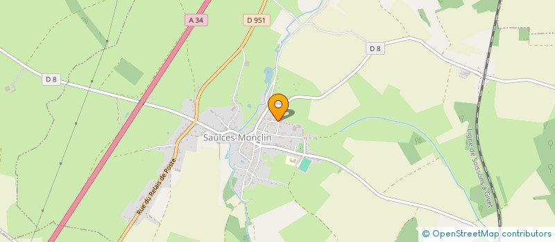 localisation de l'entreprise MONSIEUR MATTHIEU TOURY  SAULCES-MONCLIN