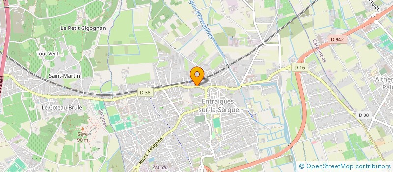 localisation de l'entreprise MONSIEUR MATTHIEU TOUSSAINT  ENTRAIGUES-SUR-LA-SORGUE