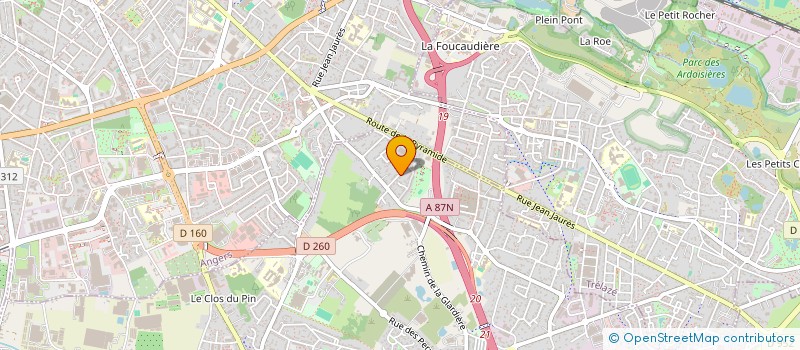 localisation de l'entreprise MONSIEUR MATTHIEU TREMBLAY  LES PONTS-DE-CE